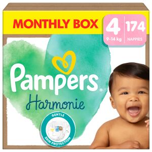 Pampers Harmonie monthly nappy pack 9-14kg Maxi 4 (174pcs) 145221320 - Diapering