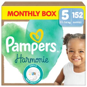 Pampers Harmonie monthly nappy pack 11-16kg Junior 5 (152pcs) 145221866 - Pampers Diaper