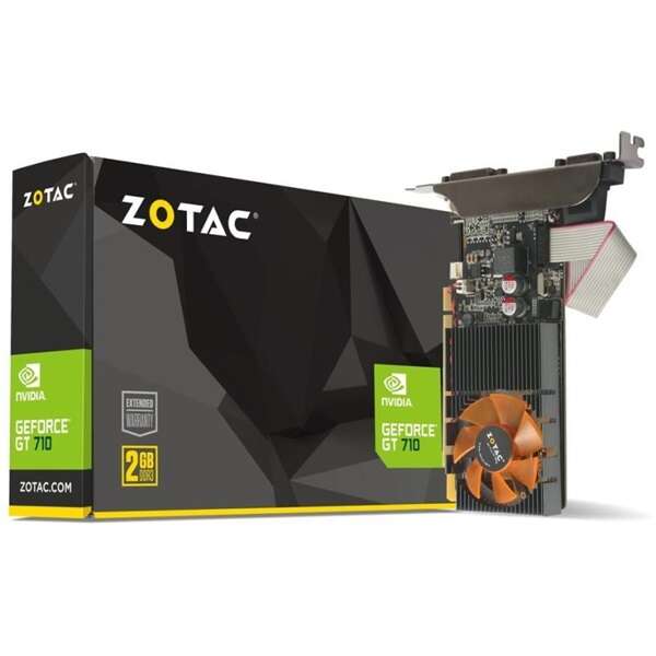 Zotac videokártya pci-ex16x nvidia gt 710 2gb ddr3 ZT-71310-10L