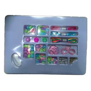 Ékszer készítő készlet színes zsinórokkal és medálokkal, gyöngyfűző szett, DIY 94054053 Ékszerkészítő játékok