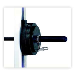 inSPORTline Olympic 25 mm-esről 50 mm-esre átalakító, 33 cm hosszú, fekete - Súlyzórúd