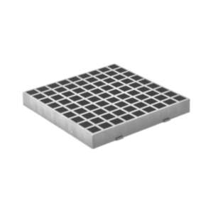 FixTrend műanyag rács kültéri lefolyóhoz, szürke, 142 x 142 mm - Kültéri folyóka kiegészítő