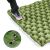Close-up of Timeless Tools green inflatable camping mat valve