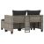 vidaXL Polyrattan Kerti Kanapé - 2 Személyes - Szürke 94083925