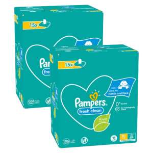 Pampers Fresh Clean nedves Törlőkendő 2x1200db 94073047 Pampers Törlőkendők