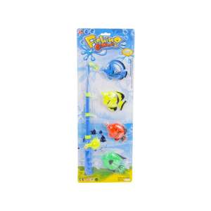 Angelspiel mit Rute und 4 bunten Fischen, Pecázós játék - Nonbrand Entwicklungsspiele für Kinder im Kindergartenalter