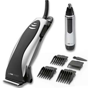 Set de tuns Clatronic HSM3441NE cu trimmer pentru nas și urechi, argintiu-negru - Clatronic