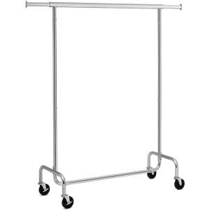 Metalni stalak za odjeću s kotačima, podesive duljine 110-150cm - SONGMICS