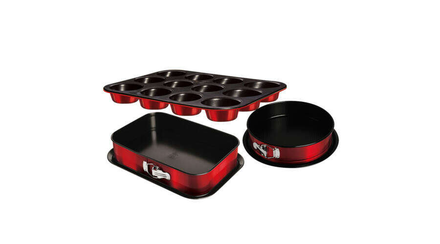 Berlinger Haus Burgundy Metallic Line sütőforma készlet 3 részes,...