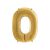 Nadmuchiwany złoty balon z zerem na dekorację urodzinową