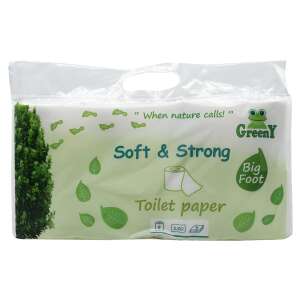 GreenY Soft & Strong Big Foot 3 rétegű toalettpapír, 8 tekercs/csomag - Greeny
