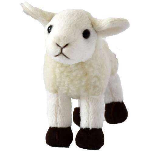 Плюшена играчка агне, бяла, 15см, мека и пухкава