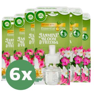 Air Wick Cvjetni jasmin i frezija Punjenje za električni osvježivač zraka 6x19ml