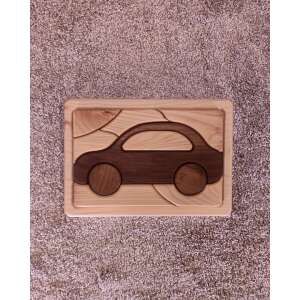 Wooden car puzzle for kids, 10 pieces - Baby Puzzle