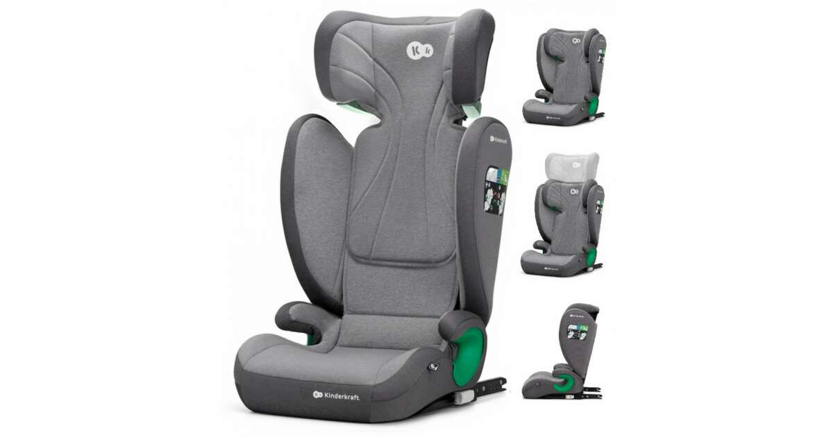 Kinderkraft Junior Fix i-Size Car Seat 15-36kg #grey