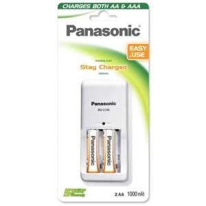 Panasonic BQ-CC06 AA /AAA NiMH Akkumulátor töltő + 2db elem (2x AA - 1100mAh) 94150515 
