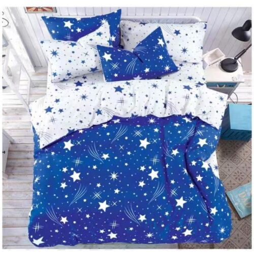 Kék Csillagos Pamut Ágyneműhuzat Garnitúra - 7 részes