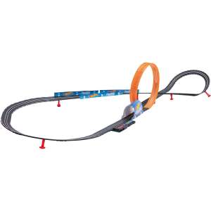Carrera GO!!! Challenge Hot Wheels versenypálya hurokkal, 6 méter hosszú, gyerekeknek - Carrera