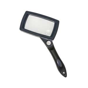 Handheld magnifying glass with 2x, 6x, and 10x magnification, 85x50mm - Magnifying glass