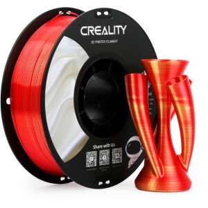 Filament Creality CR-Silk PLA, 1,75 mm, 1 kg, červená a zlatá farba, 3D tlačený objekt - Creality