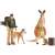 Schleich Wild Life Kangaroo Adventure Figures Playset, featuring a ranger, a mother kangaroo, a baby kangaroo, and a dingo dog