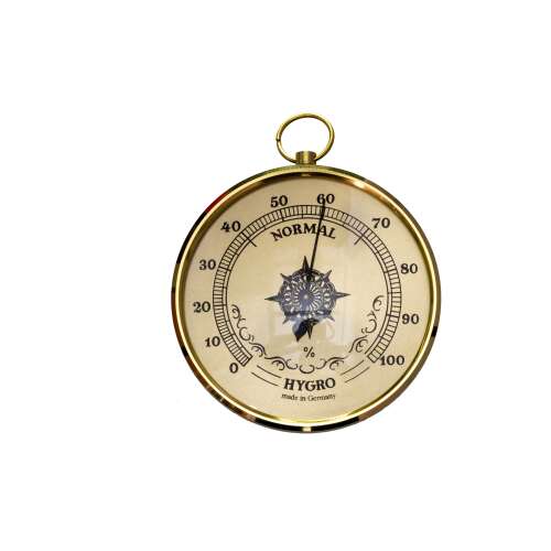 Humidity Meter with Gold Dial, Model 301303