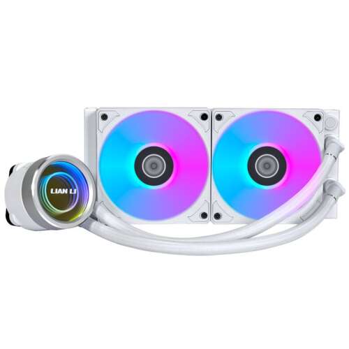Lian Li Galahad II Trinity 240 ARGB CPU vízhűtő, fehér - Lian Li