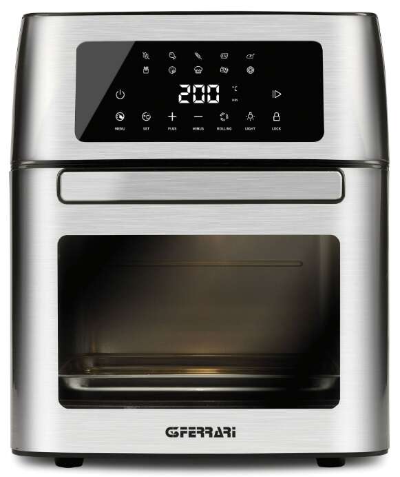 G3 Ferrari G10182 Forrólevegős sütő 15L, 1700W, Fekete-Inox