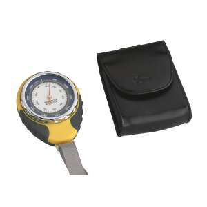 HiTrax Globe altimeter and barometer with carrying strap and case - Tire pressure gauge