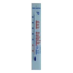 Pince Mustra cellar thermometer, -10°C to +50°C, glass, with scale for optimal storage temperatures for wine and fruit - Home & Garden
