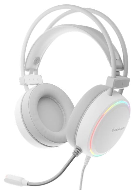Genesis Neon 613 RGB Vezetékes Headset - Fehér