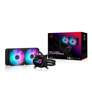 Asus ROG Strix LC III 240 ARGB CPU liquid cooler with two fans and a radiator - ASUS PC Fan