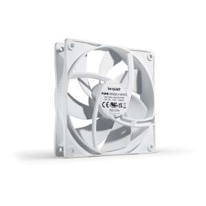 be quiet! Pure Wings 3 120mm PWM White PC fan, side view - Be Quiet
