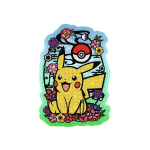 Ravensburger Pokémon Pikachu Holzpuzzle, 300 Teile, florales Design - Puzzle & Rätsel