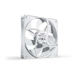 Be Quiet! Pure Wings 3 140mm PWM White PC fan, 3/4 view - Be Quiet