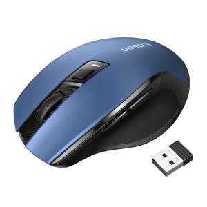UGREEN MU006 Wireless Mouse, Blue, 2.4 GHz and Bluetooth 5.0, 800-4000 DPI, Ergonomic Design - Mouse