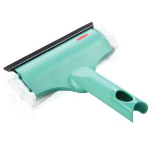 Leifheit Mini Window Squeegee, 3-in-1 window cleaning tool with microfiber cloth and squeegee blade - Leifheit