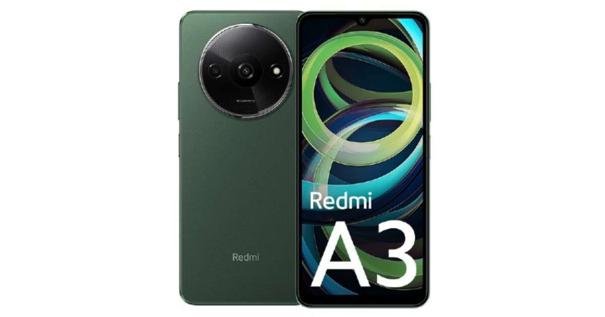 Xiaomi Redmi A3 64GB 3GB RAM Mobile Phone, Forest Green