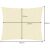 Square sun sail - 3x2 metres beige 94945864