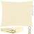 Beige square sail, 3x2 meters, Gardlov brand, for garden, patio, or camping