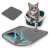 Petsi grey double-layer cat litter mat, TR-1030, for keeping your home clean