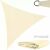 Beige Triangle Shade Sail 3x3x3m for patio UV protection