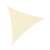 Beige triangular sun sail, 3x3x3m