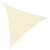 Beige triangular sun sail, 3x3x3m