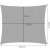Gardlov Grey Square Shade Sail 3x2m dimensions
