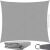 Gray rectangular shade sail 3x2m with accessories