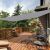 Gardlov grey rectangular shade sail providing shade on a deck