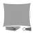 Gray rectangular sun sail, 3x2m, with ropes and rings, folded