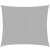 Gray rectangular sun sail, 3x2m, with ropes and rings