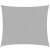 Gray rectangular sun sail, 3x2m, with ropes and rings